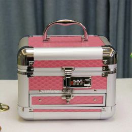 Cases 2022 New Makeup Box Artist Beauty Cosmetic Cases Make Up Bag Tattoo Nail Multilayer Toolbox Storage Organiser Jewellery Organiser