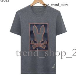 Physcho Bunny Rabbit Polo T Shirt Designer Mens T-Shirt Trendy Fashion USA High Street Short Sleeve Tshirts Clothing Streetwear Psychological Bunny Psyco Bunny 872