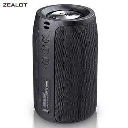 ZEALOT S32 Portable Wireless Speaker Subwoofer Stereo Waterproof Powerful Column Outdoor Speakers Boom Box TF Card AUX Audio 240419
