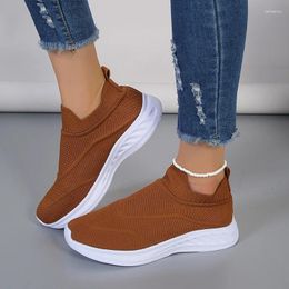 Casual Shoes Loafers Women Flats Sandals Summer Sneakers Knitting Breathable Sport Running Comfortable Zapatos