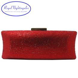 Bags Royal Nightingales 2019 Women Crystal Clutches Hard Box Evening Bags Crossbody Handbag Wristlets Clutch for Party Prom for Gift