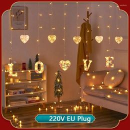 Strings Garland Curtain Led Wedding Decoration Fairy String Lights For Valentine Day Gift Party Home Bedroom Year Christmas Decor