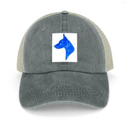 Ball Caps Doberman Profile Cowboy Hat Trucker Cap Snap Back For Women Men'S