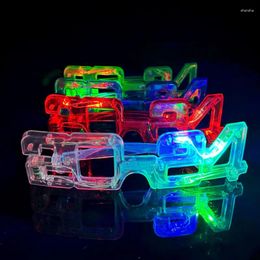 Party Decoration 1pcs Glow LED Light Up 2024 Year Glasses Frames Decorative Sunglasses Eyewear Po Props