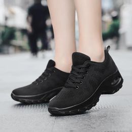 Casual Shoes Fashion Women Heighten Comfortable Mesh Breathable Walking Ladies Air Sneakers