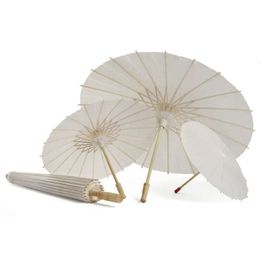 Craft Bridal Chinese Wedding Parasols Style Paper Diy Blank Målning Paraply Photography Props Performance Paraply Th1014 S