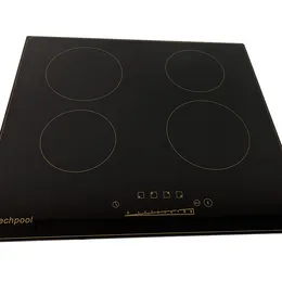 Ceramic Cooktop 4 Burners Electric Stove Electric Cooker Hob with Touch Control Child Lock Timer Easy To Clean