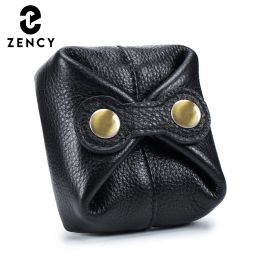 Purses Zency Genuine Leather Wallet Case Women Coin Purse Mini High Quality Small Money Bag Card Holder Girl Fashion Organizer Designer