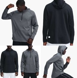 LU- 372 Men Hoodies Outdoor Pullover Sports Long Sleeve Yoga Wrokout Outfit Mens Loose Jackets Training Fitness Fashion Clothing 45647