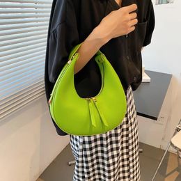 Shoulder Bags Summer Fashion Women Green Small PU Leather Female Purse Handbags Capacity Ladies Daily Casual Tote