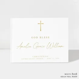 Party Supplies Christening Guest Book | Baptism Communion Well Wishes For Baby 50 Sheets Of Paper Colour Choices Available