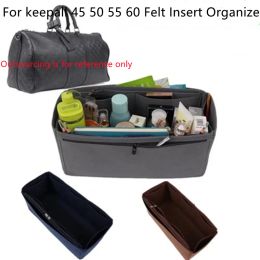 Cases For keepall 45 50 55 60 luggage Felt Cloth Insert Organizer Makeup Handbag Organizer Travel Inner Purse Portable Cosmetic Bags