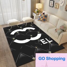 Top Light Luxury High-Grade Living Room Carpet Big Brand Sofa Coffee Table Blanket Crystal Velvet Mat Bedroom Large Size Full-Covered Stain-Resistant Mats