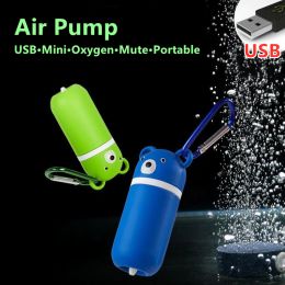 Accessories Oxygen Pump Practical USB Charging Portable Exhaust Air Stone Ultra Silent Air Compressor for Fish Tank Aquarium