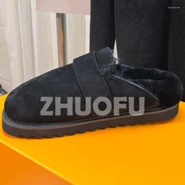 Slippers Ladies Spring Autumn Platform Design Solid Colour Round Head Toe Wrapping Simplicity Versatile Female Shoes