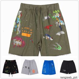 2024 kuma Sweat Shorts French Gym Galleryse De Pts Mens Casual Sports Pants Designer Colourful Ink-jet Hand-painted Classic Printed Meshggzp86