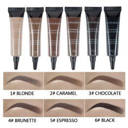 Enhancers HANDAIYAN 6 Colours Eyebrow Dye Waterproof Tint Makeup Brush Set Brown Enhancer Eye Brow Dye Cream Make Up Paint Cosmetic