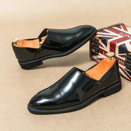 Dress Shoes Men Lefu Leather Casual Fashion Classic British Style Black Brown Sizes 38-46