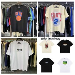 Kith T Shirt Streetwear Summer Kith Tshirt Kite Designer Men Tshirt Des Hommes Mens Designer T-Shirt Graphic Tee Shirt Maglietta Hombre Ropa 954