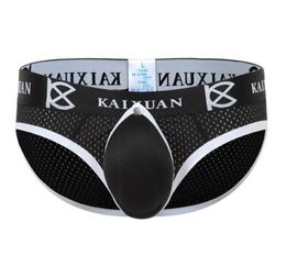 Men Briefs Male Gay Penis Pouch Underwear Back Open Front Removable Jockstraps Men039s Enlarge Sexy Enhancing Sponge Cup Pad Un2519630