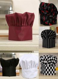 Berets 1Pcs Cook Adjustable Men Kitchen Baker Chef Elastic Cap Hat Catering Comfortable6960633