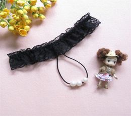 Brand New Sexy Pink Women Sexy Erotic Lingerie Baby Dolls G string GString Thong Underwear Pearl Lace Panties T Back Ladi9121419