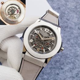 HB Original Big Bangs Watch Tourbillon Skeleton Dial Watchmen Automatic Movement Designer Watches Luxury Watch Men Montre Dhgate New