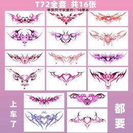 Sexy Succubus Tatoo Sticker Set Lasting Fake for Woman Hotwife Temporary Tattoo Abdomen Art Tattoos Waterproof Tatues