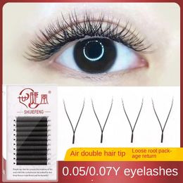 False Eyelashes SHIJIEFENG 0.05/0.07y Without Loose Roots Mesh Braided Grafting Double Tip Yy