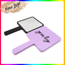 Custom Handheld Makeup Mirror Square Makeup Vanity Mirror with Private Label SPA Salon Compact Mirrors Cosmetic Mirror for Women Customizable with your own logo