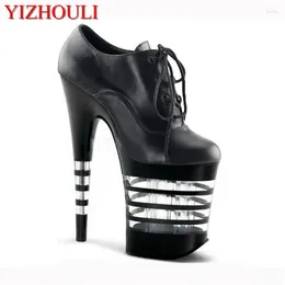 Dance Shoes 20cm Women's High Heels And PU Material Made Sexy Model Black Dancing