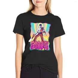 Women's Polos Evil Dead Ash Williams Groovy T-Shirt Spring Clothes Women 2024