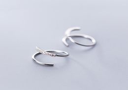 Solid 925 Sterling Silver Earrings High Quality Stud Earring for Women Girls Fashion Tiny Zircon Simple Jewellery Christmas Present 2228036