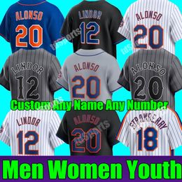 Custom S-4xl 2024 Stadtverbindung Pete Alonso Baseball-Trikot Francisco Lindor Francisco Alvarez Diaz Kodai Senga Jacob deGrom Mets Keith Hernandez Männer Frauen Jugendliche