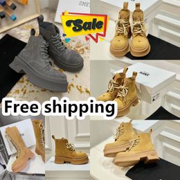 2024 Designer Boots popular Women Short Booties Ankle Boot Luxury Soles Womens Party Thick Heel size 35-40 Chunky hiking Desert SMFK GAI