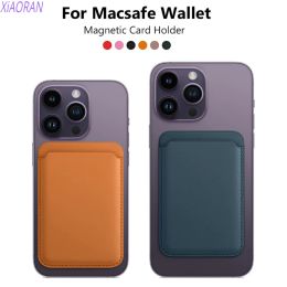 Wallets For Magsafe Magnetic Leather Slot Card Holder Wallet Case for IPhone 14 Pro Max 13 12 11 for Samsung S23 Ultra S22 Accessories