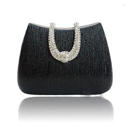Evening Bags Exquisite Beaded Crystal Bag Noble Elegant Clutch Chain Party Wedding Shoulder Handbag With WY61