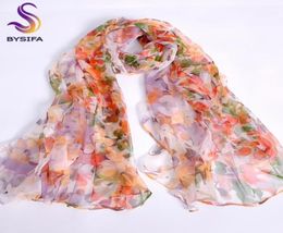 Pink Orange Silk Scarf New Design Long Female Scarves Printed 170105cm Spring Autumn Fashion Accessories Women Silk Scarf 2010264947052