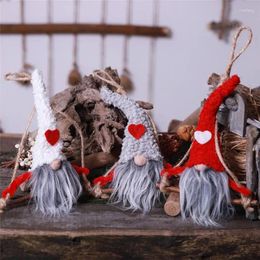 Christmas Decorations Xmas Year DIY Items No Face Doll Pendant God Of Earth Play On A Swing Ornaments FZ143