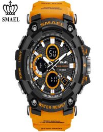 SMAEL 1802 Sports Men039s Watches Top Brand Luxury Military Quartz Watch Men Waterproof Shock Male Digital Clock Relogio Mascul8113013
