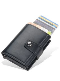 Wallets Gebwolf RFID Blocking ID Credit Card Holder Case Wallet Leather High Quality Aluminum Slim Mini Small Money Bag Wallets Purse