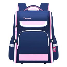 Bags Korean Kid Schoolbags Elementary School Backpack Reflective Strip Spine Protection Backpack Largecapacity Waterproof School Bag