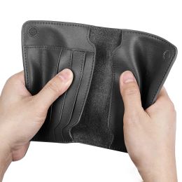 Holders Designer Luxury 100% Genuine Leather Passport Holder Soft Case Black Cow Leather Cover Travel Wallet