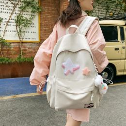 Mochilas Kawaii Star Backpacks para mulheres adolescentes para meninas estudantes de estudantes de escola Salfas de escola Trendy Kids Casual Travel Backpacks Y2K Mochilas