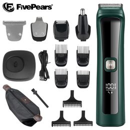 FivePears Professional Haircut Machine For ManMultifunctionalBeard TrimmerShaverShaving MachineHair ClipperTrimmer For Men 240408