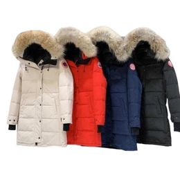 Kanadensisk designer herrar i mitten av jacka kvinnors down jacka vinter tjock varm jacka kvinnors vindtät gata slitage c1