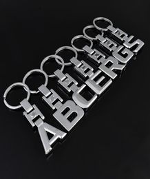 Key Rings For Mercedes Benz A B C E S R G 3D Letters Badge Car Keychain Metal Keychains Keyring Key Chain Rings2756374