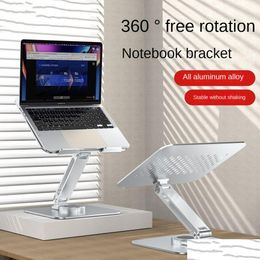 Other Computer Components Laptop Stand Aluminium Alloy Folding Increase Rotating Cooling Base Drop Delivery Computers Networking Otwyr