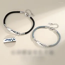 Charm Bracelets Feel Warm Color Change Couple Bracelet Copper Braided MenWomen Korean Fashion Jewelry Gift Party Items