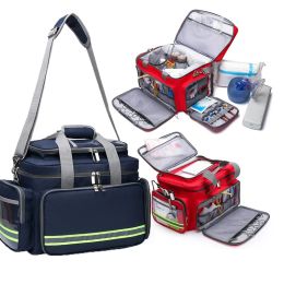 Bags Empty First Aid Kit Refrigeratible Bag Waterproof Multifunction Reflective Messenger Bag Family Travel Emergency Medical Bags